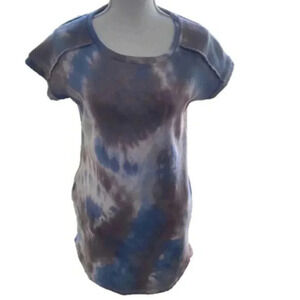 New Hippie Rose Tie Dye Short Sleeve Dress